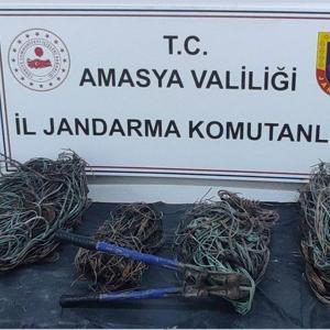 Amasya’da kablo hırsızlığına 4 tutuklama
