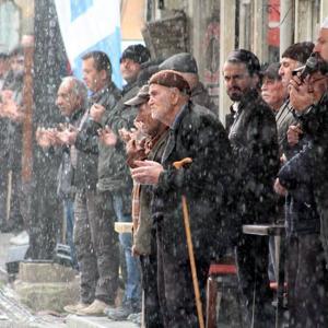 700 asırlık esnaf duası geleneği, bu hafta yağmur altında yapıldı