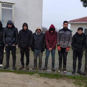Edirne’de 8 kaçak göçmen  ile 1 organizatör yakalandı