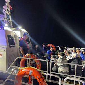 Datçada açıklarında 25 kaçak göçmen yakalandı