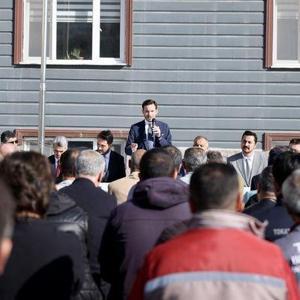 Yazıcıoğlu, belediye personeliyle bayramlaştı