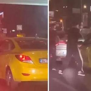 Pendikte taksici dehşeti yaşadı: Sopayla saldırdılar