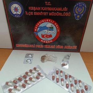 Edirne’de üzerinde uyuşturucu ele geçirilen şüpheliye gözaltı
