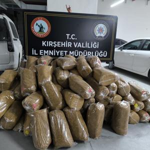 Kırşehirde 700 kilo kaçak tütün ele geçirildi