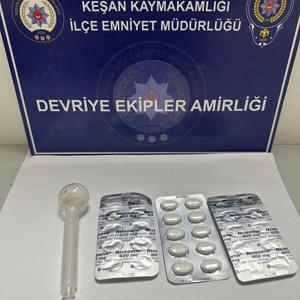 Edirne’de uyuşturucuyla yakalanan şüpheliye gözaltı