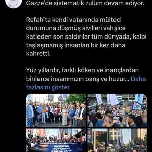 Beyoğlu Belediye Başkanı Güney’den Filistin paylaşımı: Tüm insanlığı harekete geçmeye çağırıyorum