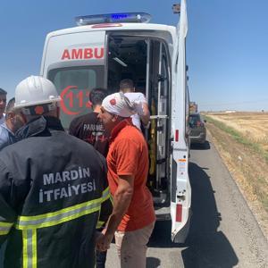 Mardin’de TIR ile çarpışan cipin sürücüsü yaralandı