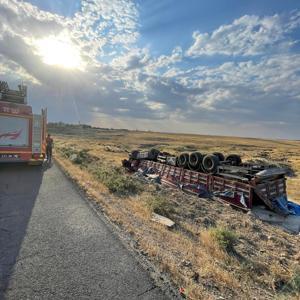 Şırnak’ta şarampole devrilen TIR’ın sürücüsü yaralandı