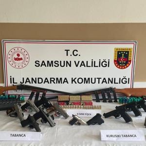 Samsun polisinden silah ve mühimmat operasyonu: 9 gözaltı