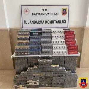 Hasankeyfte 1 haftada 5593 paket kaçak sigara ele geçirildi