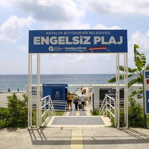 Engelsiz plajlara ziyaretçi akını