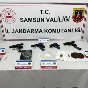 Samsun’da uyuşturucu ve silah operasyonu