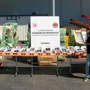 İstanbul - Ambarlı ve Mersin Limanlarında kaçak güneş gözlüğü operasyonu