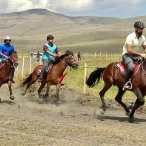 Sağanak etkili oldu, rahvan at şampiyonasının final koşusu ertelendi