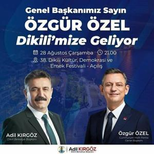 Dikili Kültür, Demokrasi ve Emek Festivali 38inci kez kapılarını açacak