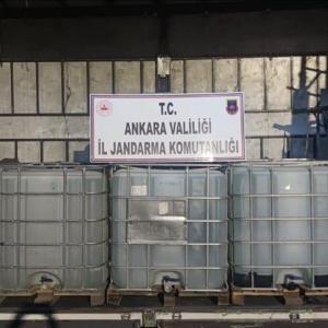 Ankarada 6 milyon değerinde 10 bin litre etil alkol ele geçirildi