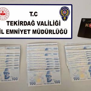 Tekirdağda piyasaya sahte para süren 3 şüpheli yakalandı