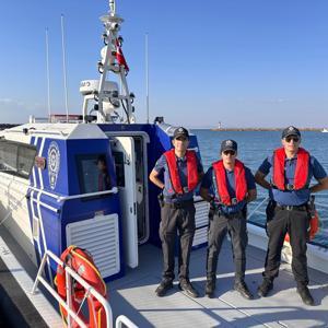 Edirnede deniz polisi göreve başladı