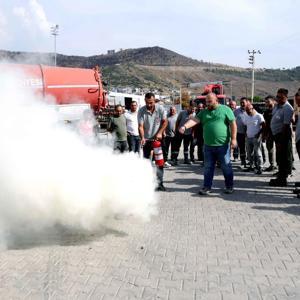 Bayraklı Belediyesinde yangın ve ilk yardım tatbikatı