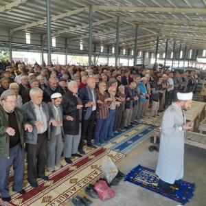 Sökede cuma namazı sonrası yağmur duası yapıldı