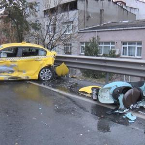 İstanbul - Bayrampaşada trafik kazası: 2 ağır yaralı