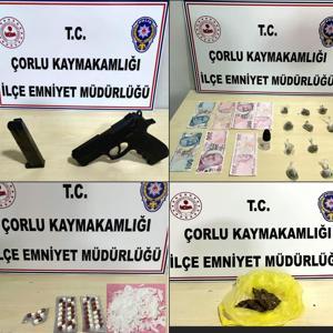 Çorluda uyuşturucu madde ele geçirildi; 6 şüpheli yakalandı