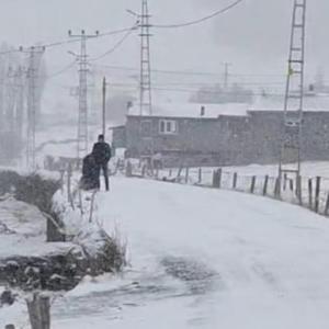 Ardahanın yüksek kesimlerinde kar yağışı ve tipi