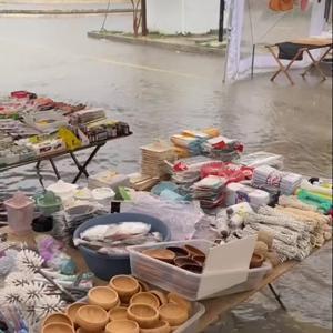 Çeşmede sağanak; yollar göle döndü/Ek fotoğraflar