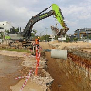 Aksuda, 40 kilometrelik kanalizasyon çalışmasında sona yaklaşıldı