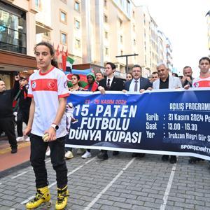 Trabzon’da Paten Futbolu Dünya Kupasına kortejli başlangıç