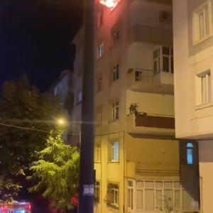 İstanbul-Bahçelievlerde 6 katlı binada yangın