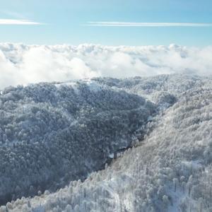 Kartepe’de kar güzelliği