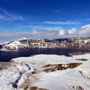 Nemrut Krater Gölünde kış güzelliği