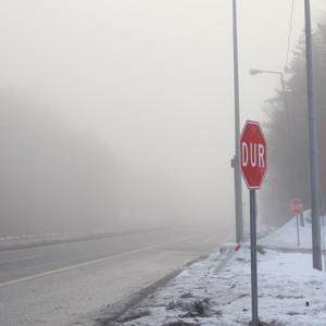 Bolu Dağında sis etkili oldu