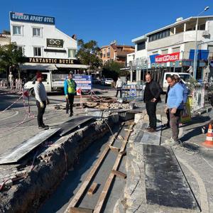 Didim Çamlık Mahallesinde yağmur suyu ızgara hattı çalışmalarına başlandı