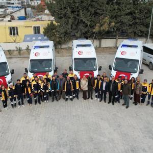 Hatay’da sağlık hizmetleri filosuna 4 yeni ambulans daha katıldı