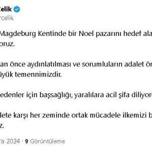 AK Partili Çelik: Almanyada Noel pazarını hedef alan saldırıyı şiddetle kınıyoruz