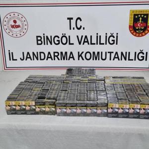 Bingöl’de 500 paket kaçak sigara ele geçirildi, 1 gözaltı