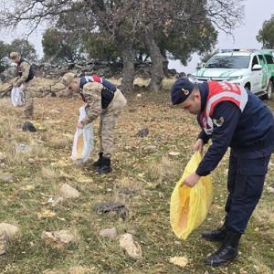 Kiliste, yaban hayvanları için doğaya yem bırakıldı