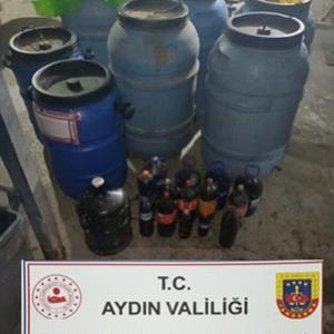 Aydında 700 litre sahte alkol el geçirildi