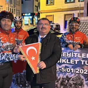 Sarıkamış şehitleri için pedal çeviriyorlar