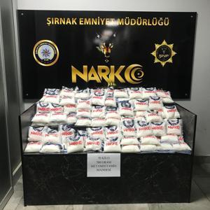 Şırnak’ta 50 kilo metamfetamine 2 tutuklama