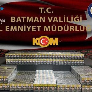 Batmanda bin 940 paket kaçak sigara ele geçirildi