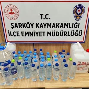 Tekirdağ’da 51 litre sahte içki ele geçirildi