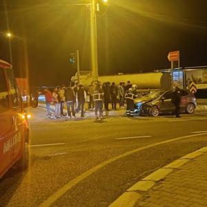 Nusaybin’de otomobiller çarpıştı: 1 yaralı