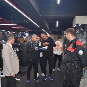 Batmanda spor salonları denetlendi