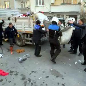 İstanbul- Avcılarda izinsiz tezgah açanlara zabıta müdahale etti; arbede yaşandı