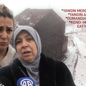 Otel yangınında pencereden atlayarak kurtulan anne ve kızı, korku dolu anları anlattı