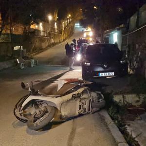 İstanbul - Sarıyerde otomobil ile çarpışan motosiklet sürücüsü hayatını kaybetti