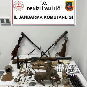 Denizlide tarihi eser kaçakçılığı operasyonu; 2 gözaltı